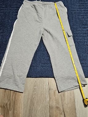 Womenss' Gray Side-Stripe Cargo Capri's